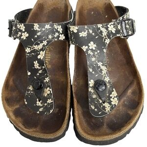 Birkenstock Papillio Gizeh Daisy Flower Thong Sandals Size 6